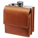 Piersiówka 180 ml SKÓRZANE ETUI - AXV4978-16