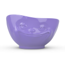 Miska porcelanowa 500 ml UŚMIECHNIĘTA BUŹKA, fioletowa - TASSEN - 58Products - T010112