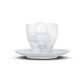 Filiżanka do kawy TALENT - Kubek porcelanowy ze spodkiem William Shakespeare biały 260 ml - TASSEN - 58Products - T0801201