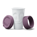 Kubek porcelanowy TO GO 400ml Tasty Pyszna Buźka FIOLET